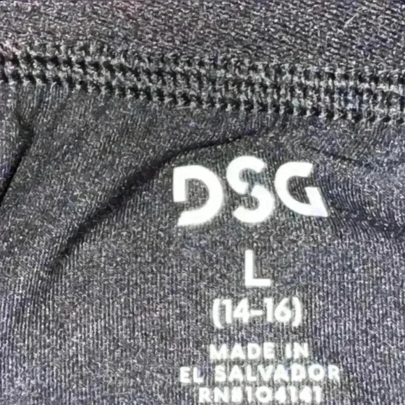 DSG Teens Ankle Compression Leggings Black Size Boys Large - Picture 4 of 4